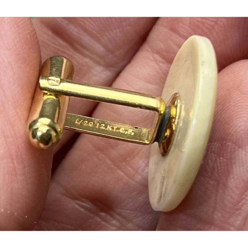 Vintage 1/20 12KT GF Ship Sailing Cufflinks Nautical Maritime Theme‎